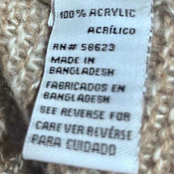 Carol Rose Beige Cardigan with Cascading Front ;Size Small NWT! - Picture 10 of 13